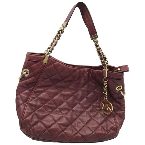 Michael Kors Brown Quilted Leather Shoulder Bag - Picture 1 of 8